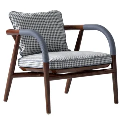 CPRN Homood Lounge Chairs<Wood Lounge Chair With Metal Details