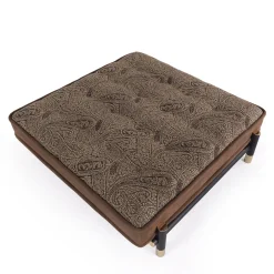 ETRO Home Interiors Ottomans & Poufs<Woodstock Brown Pouf