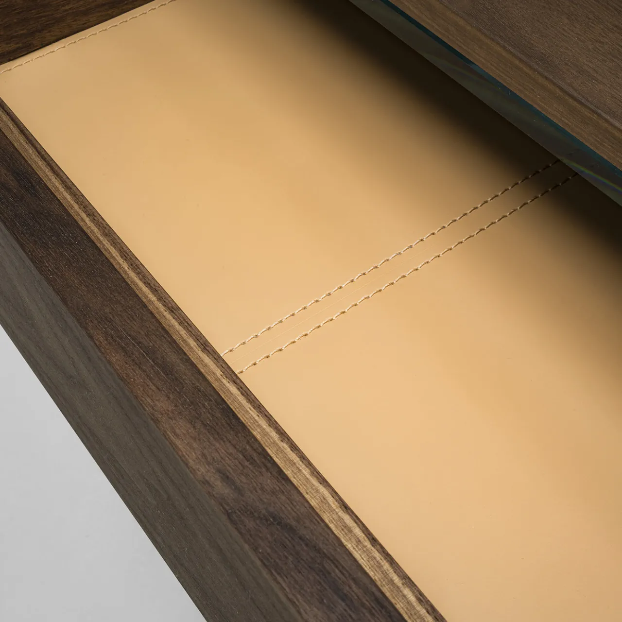 Riva 1920 Desk & Writing Tables<Writing solid walnut wood Desk with glass Top