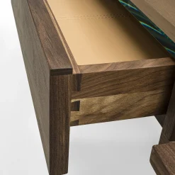 Riva 1920 Desk & Writing Tables<Writing solid walnut wood Desk with glass Top