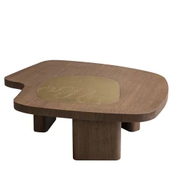 Chiara Provasi Coffee Tables<Yang Fluid-Shaped Brass Inlay Coffee Table
