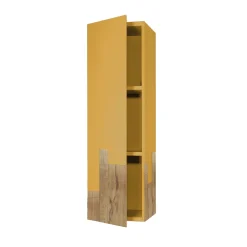Arkof Cabinets<Yellow Suspended Vertical Fiammifero Cabinet by Giulia Contaldo