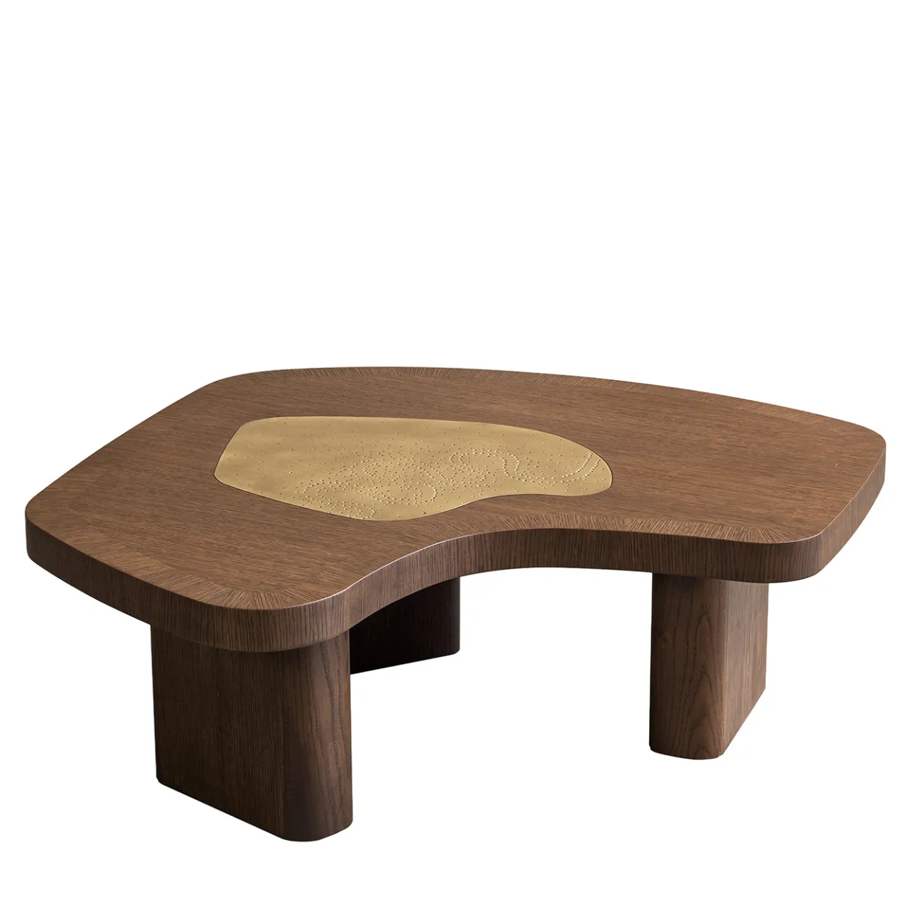 Chiara Provasi Coffee Tables<Yin Fluid-Shaped Brass Inlay Coffee Table