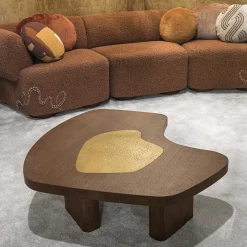 Chiara Provasi Coffee Tables<Yin Fluid-Shaped Brass Inlay Coffee Table