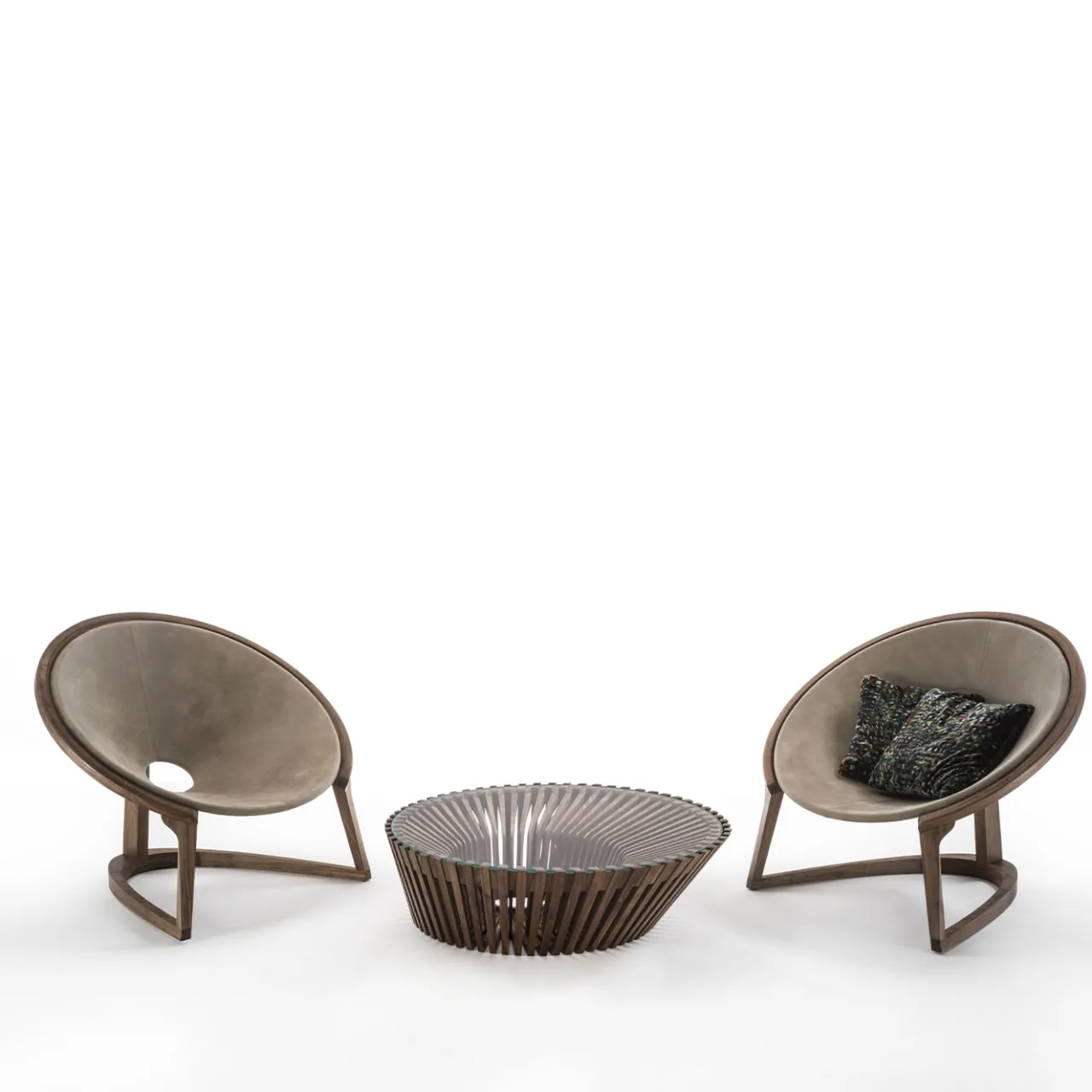 Riva 1920 Lounge Chairs<Ying & Yang Lounge Chair by Steve Leung