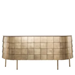 De Castelli Sideboards Buffets<Yoroi Brass Sideboard by Alessandro Masturzo