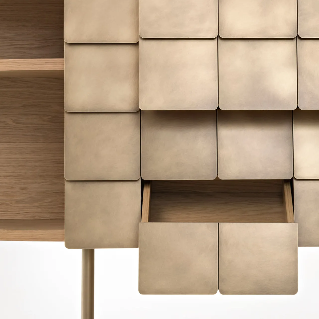 De Castelli Sideboards Buffets<Yoroi Brass Sideboard by Alessandro Masturzo