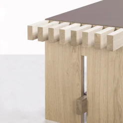 Rabitti 1969 Benches<Yuga Natural Wood Bench