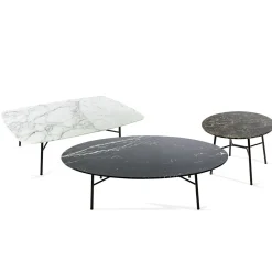 TrabA' Coffee Tables<Yuki Oval Coffee Table with Black Marquinia Top # 1 by Ep Studio