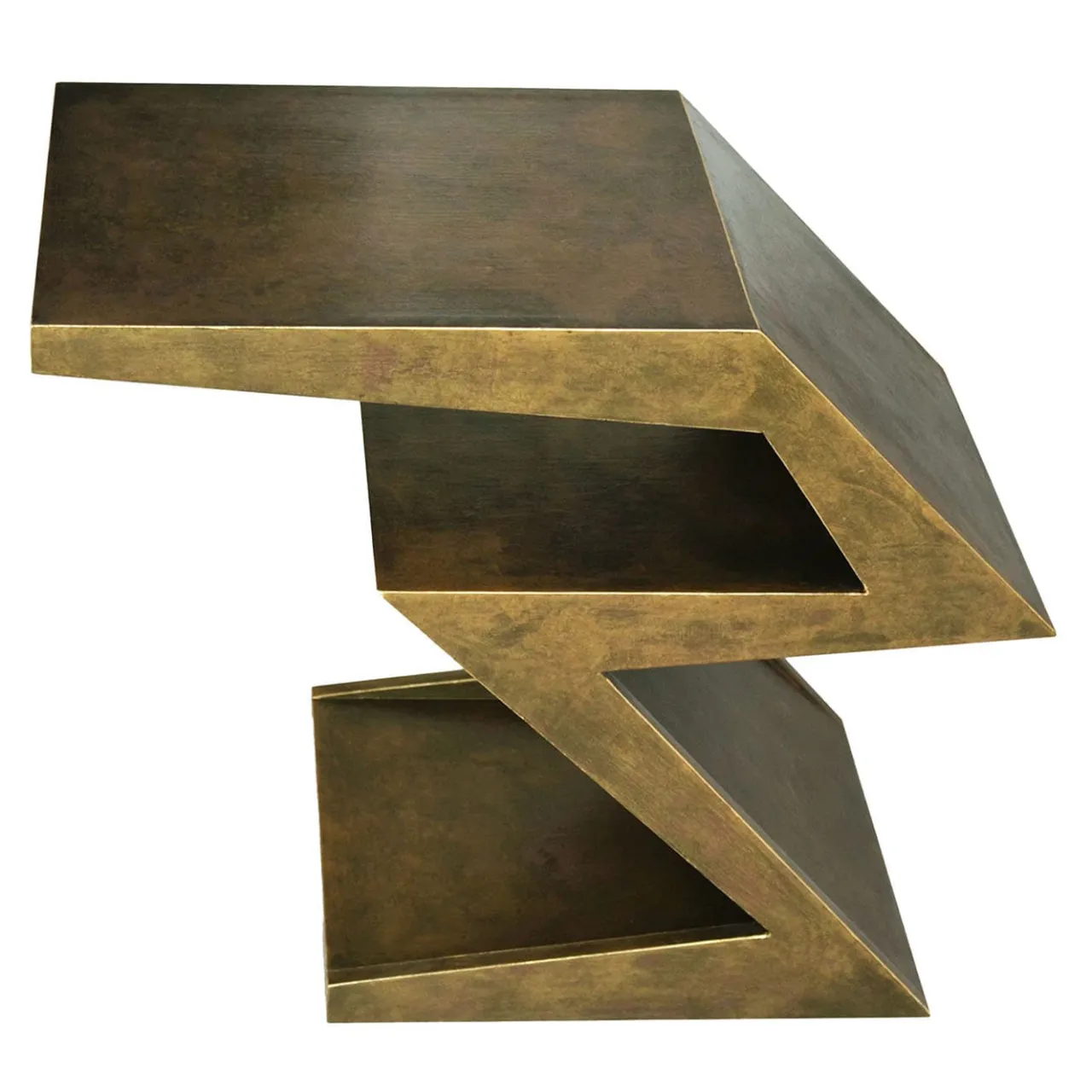 Cupioli Side Tables<Zago Burnished Bronze Wood Side Table