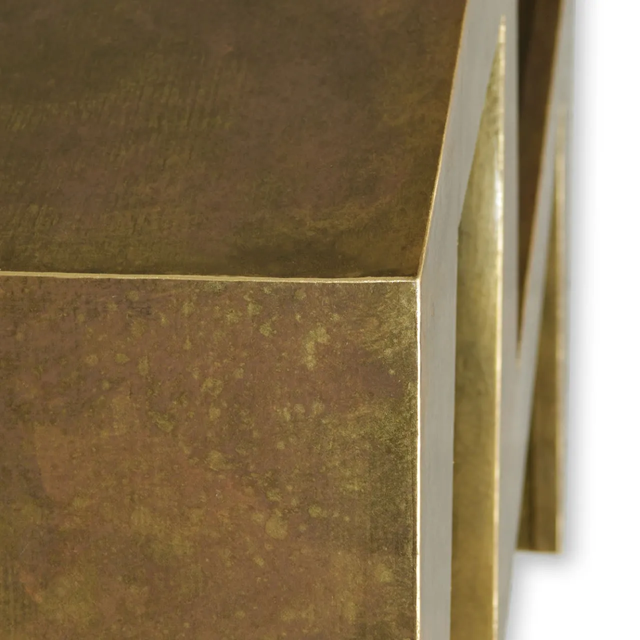 Cupioli Side Tables<Zago Burnished Bronze Wood Side Table