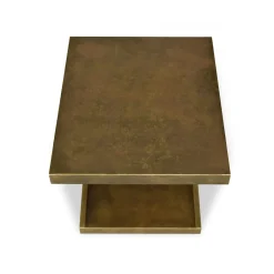 Cupioli Side Tables<Zago Burnished Bronze Wood Side Table