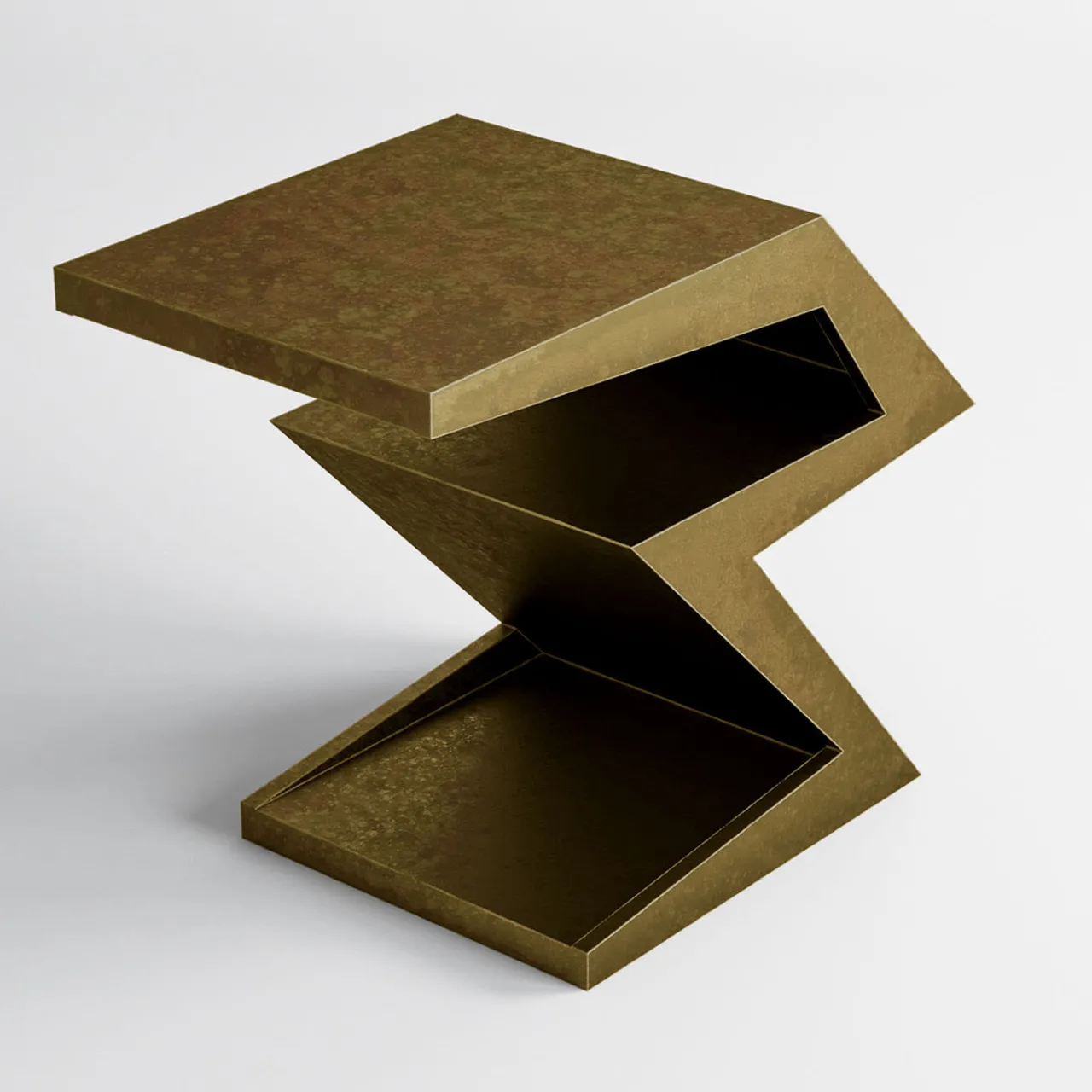 Cupioli Side Tables<Zago Burnished Bronze Wood Side Table