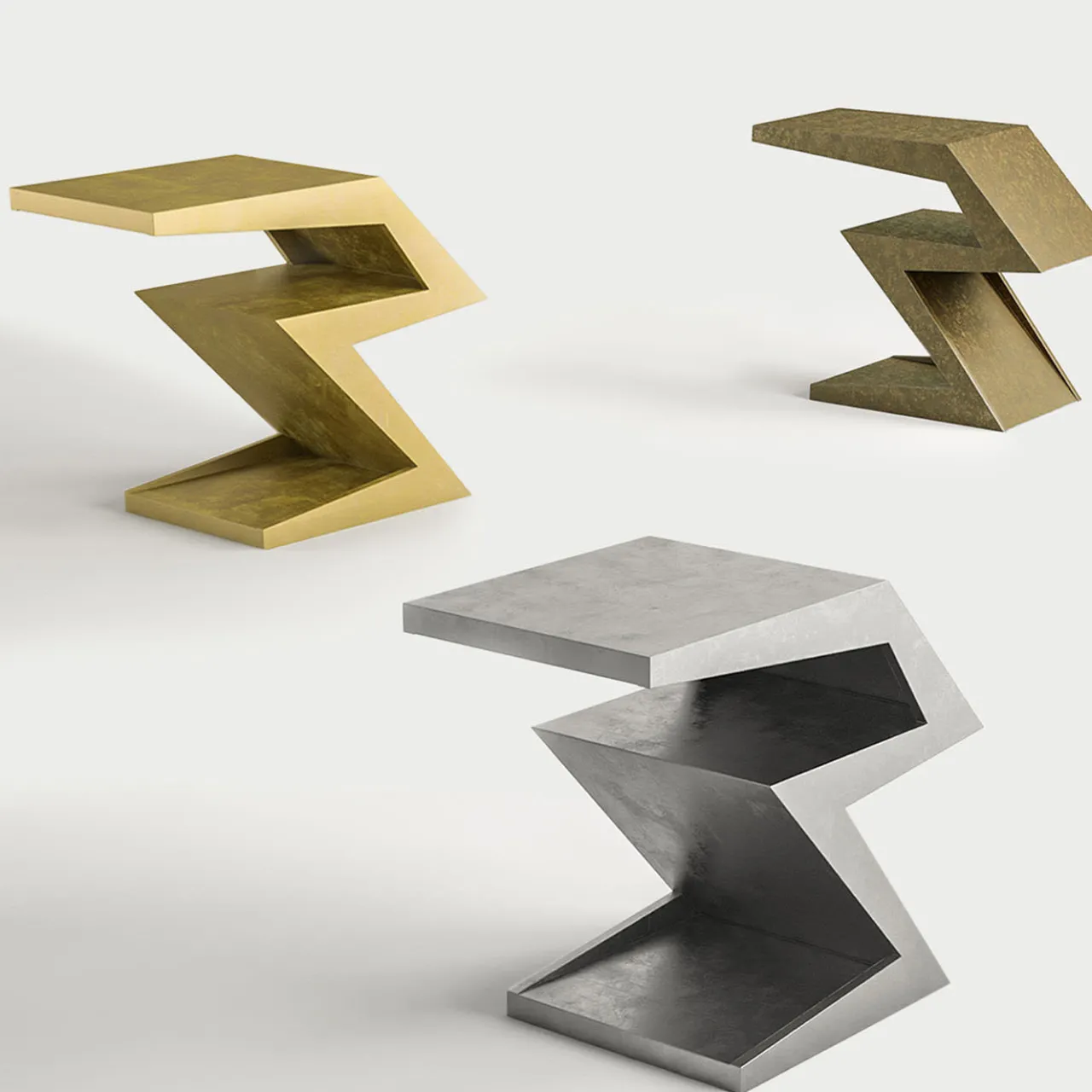 Cupioli Side Tables<Zago Burnished Bronze Wood Side Table