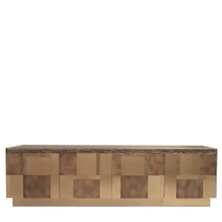 Visionnaire Sideboards Buffets<Zahara Brown Steel Patchwork Sideborard