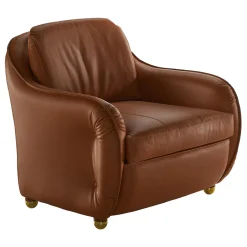 Bedding Atelier Armchairs<Zana Brown Leather Armchair