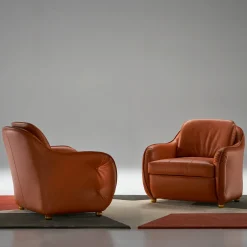 Bedding Atelier Armchairs<Zana Brown Leather Armchair