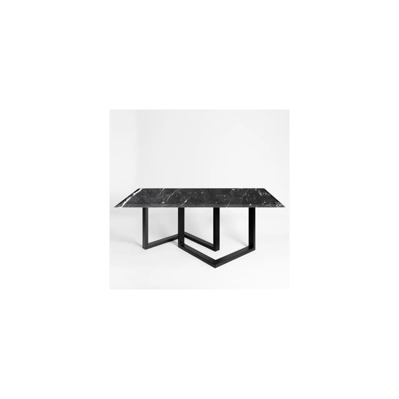 La Sartoria del Marmo by Lombardi Marmi Dining Tables<Zannone Black Marquinia Dining Table