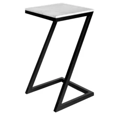 La Sartoria del Marmo by Lombardi Marmi Side Tables<Zante White Carrara Side Table