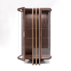 Annibale Colombo Cabinets<Zebra and Brass 2-Door Display Cabinet