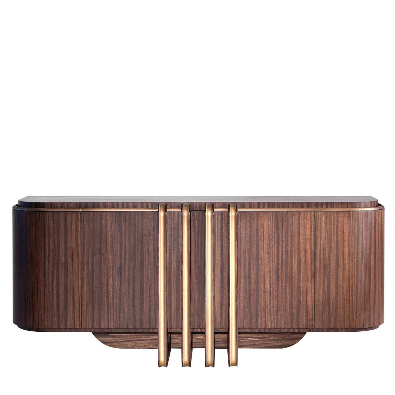 Annibale Colombo Sideboards Buffets<Zebra and Brass Sideboard