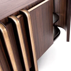 Annibale Colombo Sideboards Buffets<Zebra and Brass Sideboard