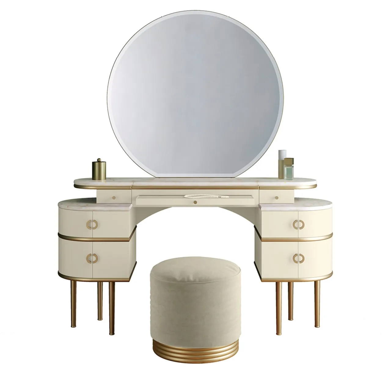 Devon&Devon Vanities<Zelda Cream Vanity