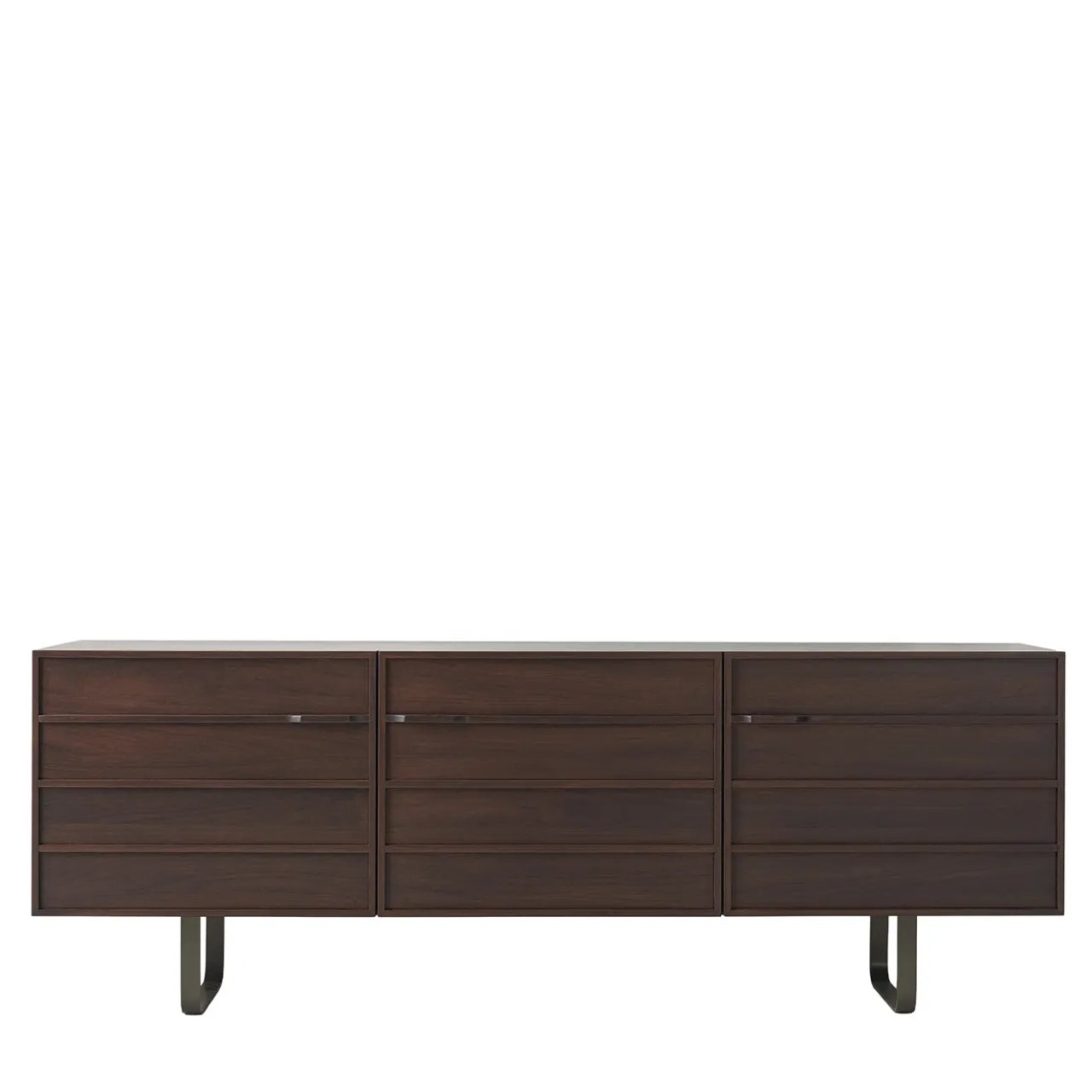 Modesign Sideboards Buffets<Zen Walnut Sideboard with Glass Shelves #1