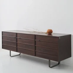 Modesign Sideboards Buffets<Zen Walnut Sideboard with Glass Shelves #1