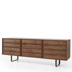 Modesign Sideboards Buffets<Zen Walnut Sideboard with Glass Shelves #2