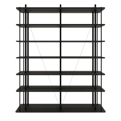 studiointervallo Bookcases<Zenobia Black Bookcase