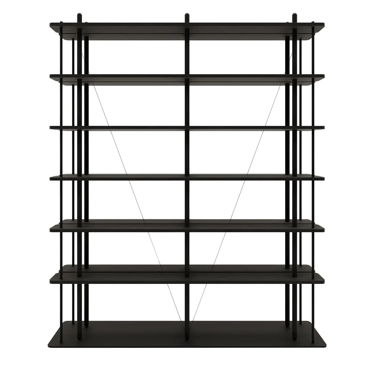 studiointervallo Bookcases<Zenobia Black Bookcase
