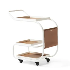 Opinion Ciatti Serving Tables<Zenzero White Wheeled Bar Cart by Sameer Alameen