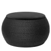 Elli Ottomans & Poufs<ZERO Round Medium Black Ottoman