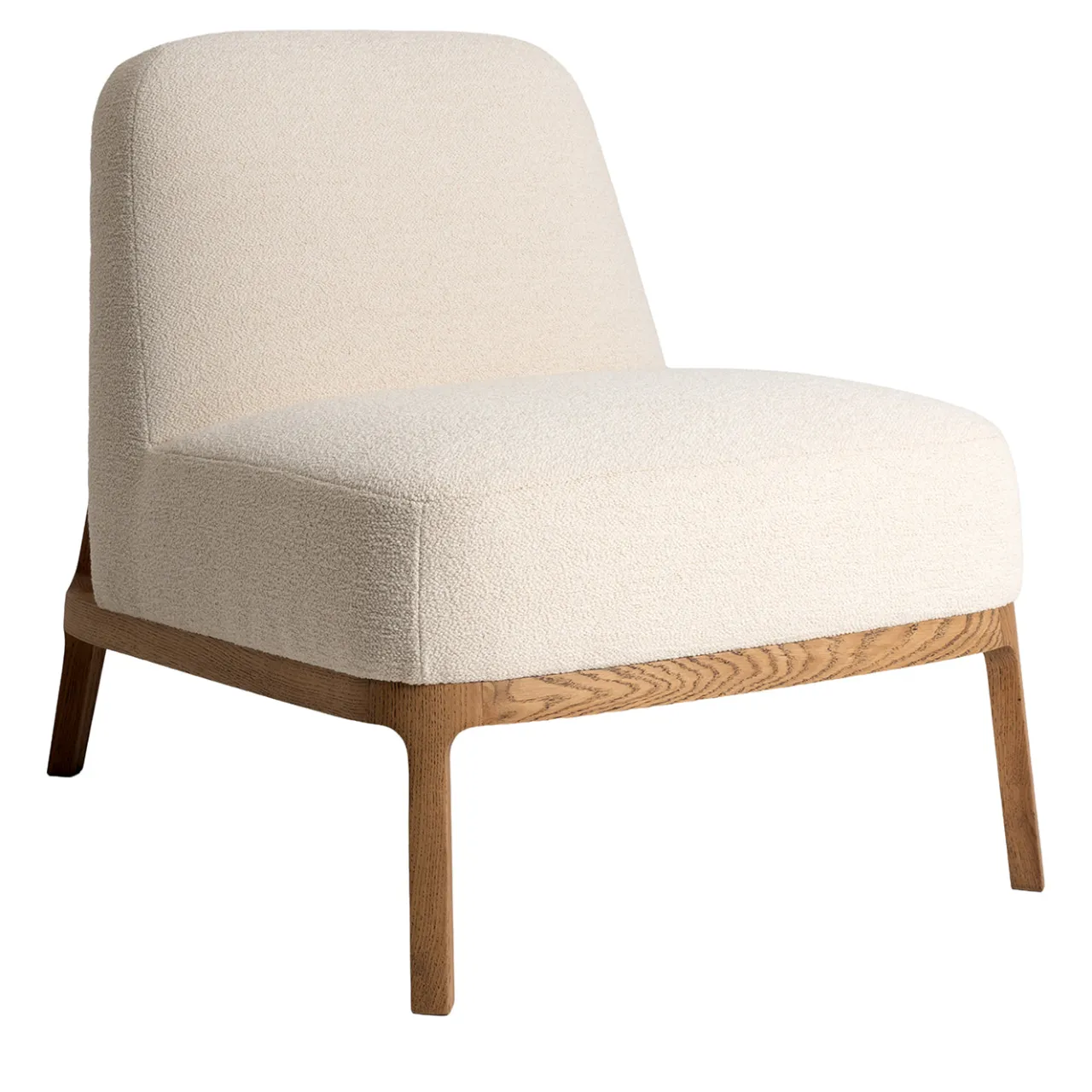 Mantellassi 1926 Armchairs<Zeta Off White with Oak Frame Armchair