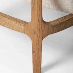 Mantellassi 1926 Armchairs<Zeta Off White with Oak Frame Armchair