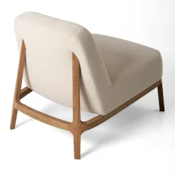 Mantellassi 1926 Armchairs<Zeta Off White with Oak Frame Armchair