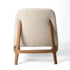 Mantellassi 1926 Armchairs<Zeta Off White with Oak Frame Armchair