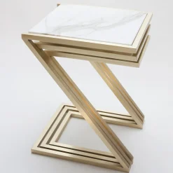 Francesco Della Femina Nesting Tables<Zumm Zum Zu Set of 3 White Marble Nesting Tables
